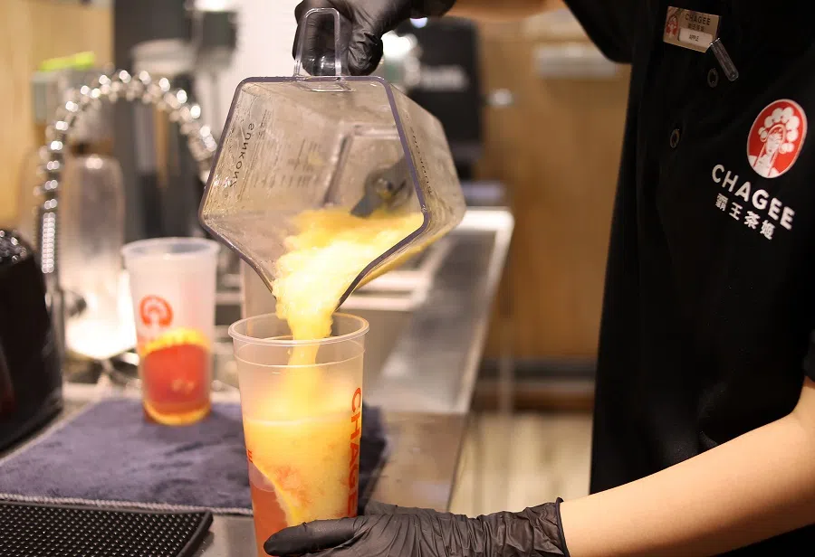 A ChaGee drink being prepared. (SPH Media)