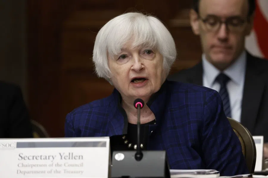 Janet Yellen, US Treasury secretary, speaks during a meeting at the Treasury Department in Washington, DC, US, on 16 December 2022. (Ting Shen/Bloomberg)