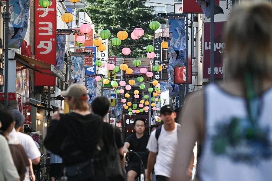 A shopping street in the Koenji neighborhood of Tokyo, Japan, on 7 August 2026.