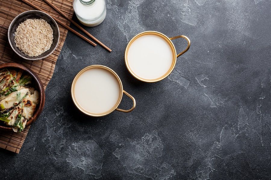 Makgeolli, usually served in a shallow bowl and downed with gusto. (iStock)