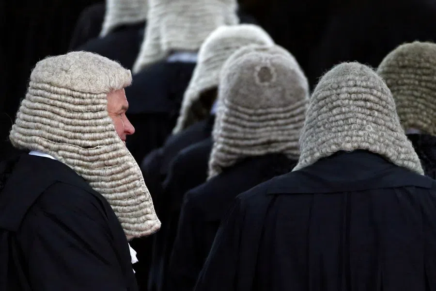 Judges take part in a ceremony to mark the beginning of the legal year in Hong Kong, 8 January 2018. (Bobby Yip/REUTERS)