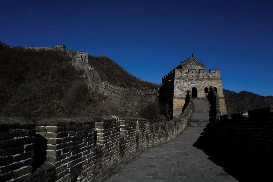 The Mutianyu section of the Great Wall of China, Beijing, China, on 2 December 2025. (Sarah Meyssonnier/Reuters)