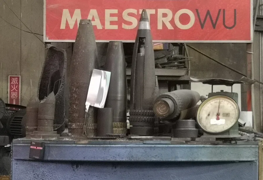 One thing that Kinmen is known for is its knives made from old shell casings.