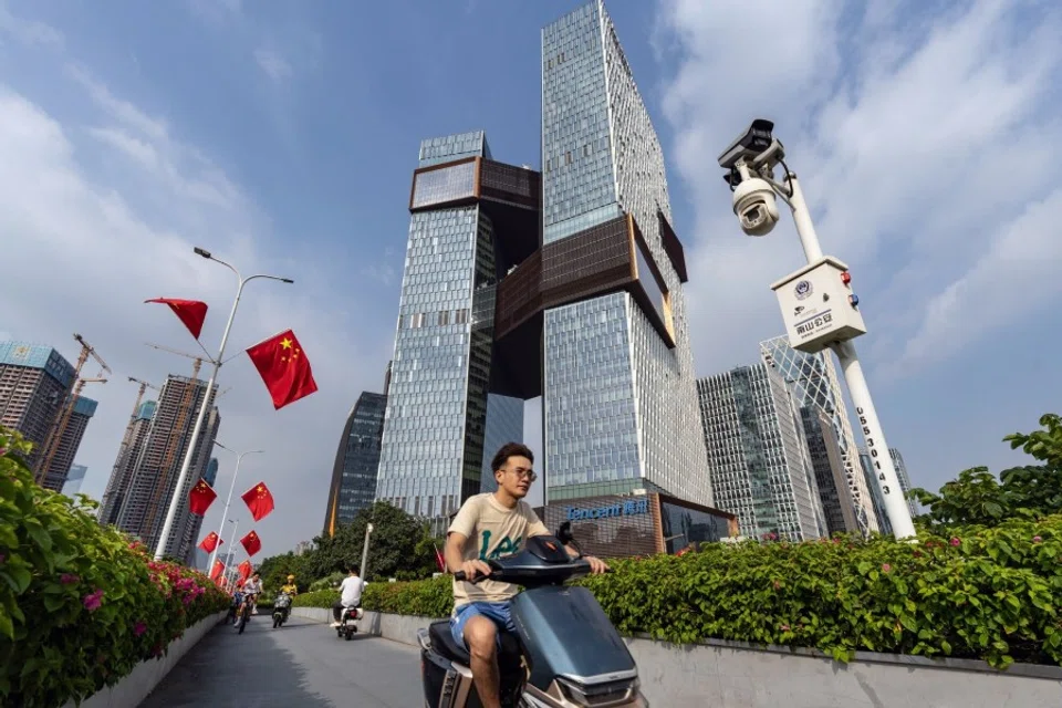 The Tencent Holdings Ltd. headquarters building in Shenzhen, China, on 8 October 2025. (Qilai Shen/Bloomberg)