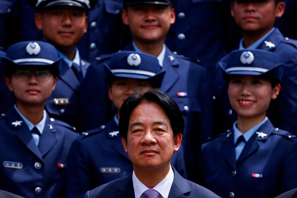 Taiwan President Lai Ching-te attends a graduation ceremony of military academies in Taipei, Taiwan, on 27 June 2024. (Ann Wang/Reuters)