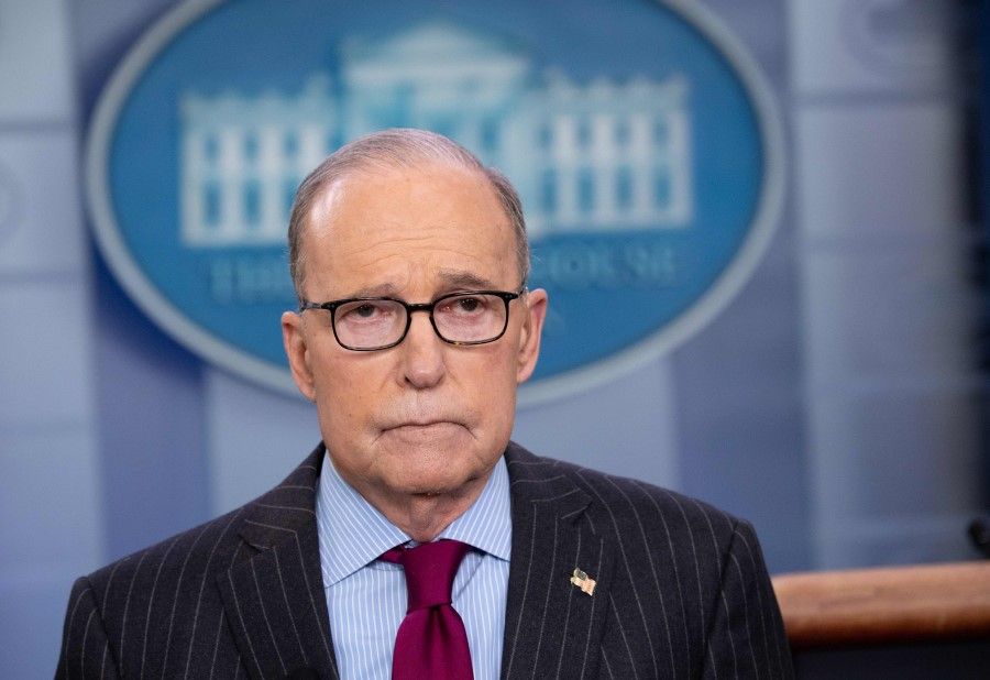 Larry Kudlow, Director of the National Economic Council. The US feels let down by a lack of transparency from China over the Covid-19 outbreak. (Saul Loeb/AFP)