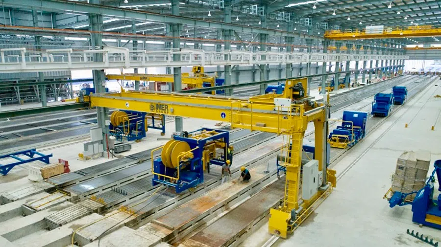 The world’s largest Industrialised Building System (IBS) factory at Forest City in the Iskandar Region, opened by Country Garden Pacificview, the master developer of Forest City and a joint venture between China’s Country Garden and Malaysia’s Esplanade Danga.  (SPH Media)