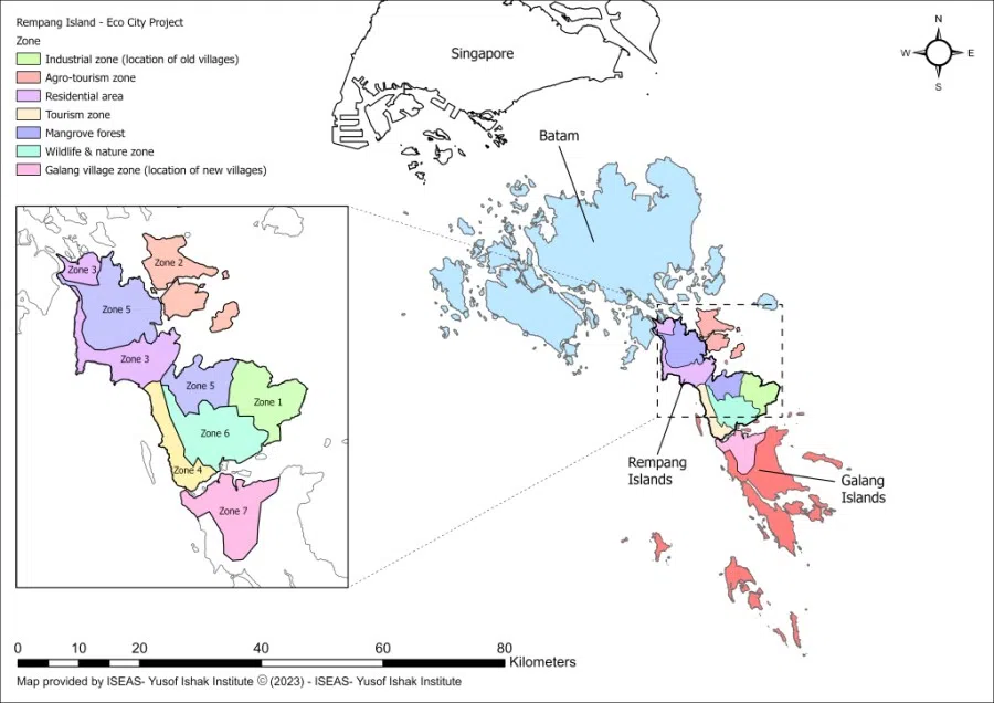 Map of Batam and Rempang Islands (Source: ISEAS-Yusof Ishak Institute)