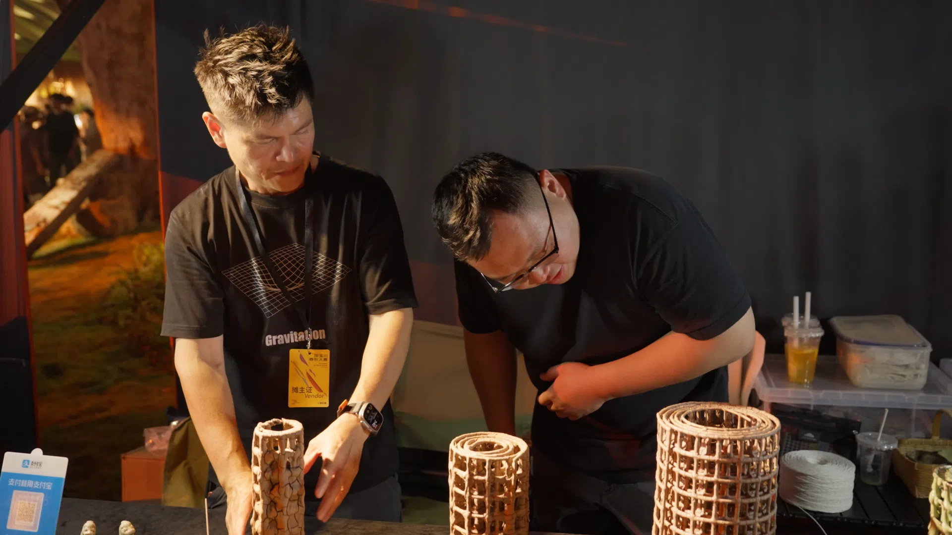Nelson and Ken at the Taoxichuan Autumn Art Fair.