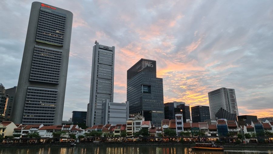 Singapore's financial district, 13 November 2021. (SPH Media)