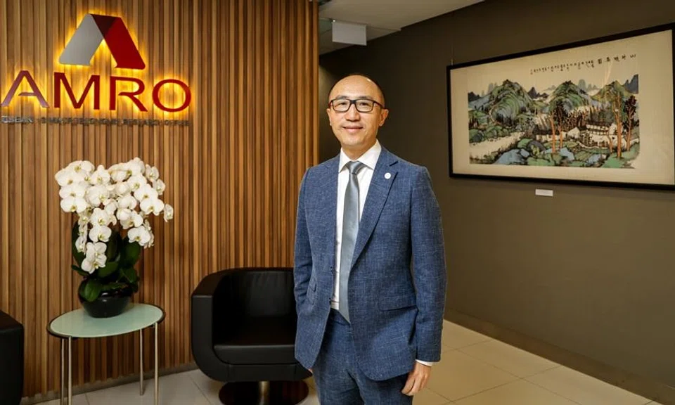 He Dong, chief economist of the ASEAN+3 Macroeconomic Research Office (AMRO), pictured here. (SPH Media)