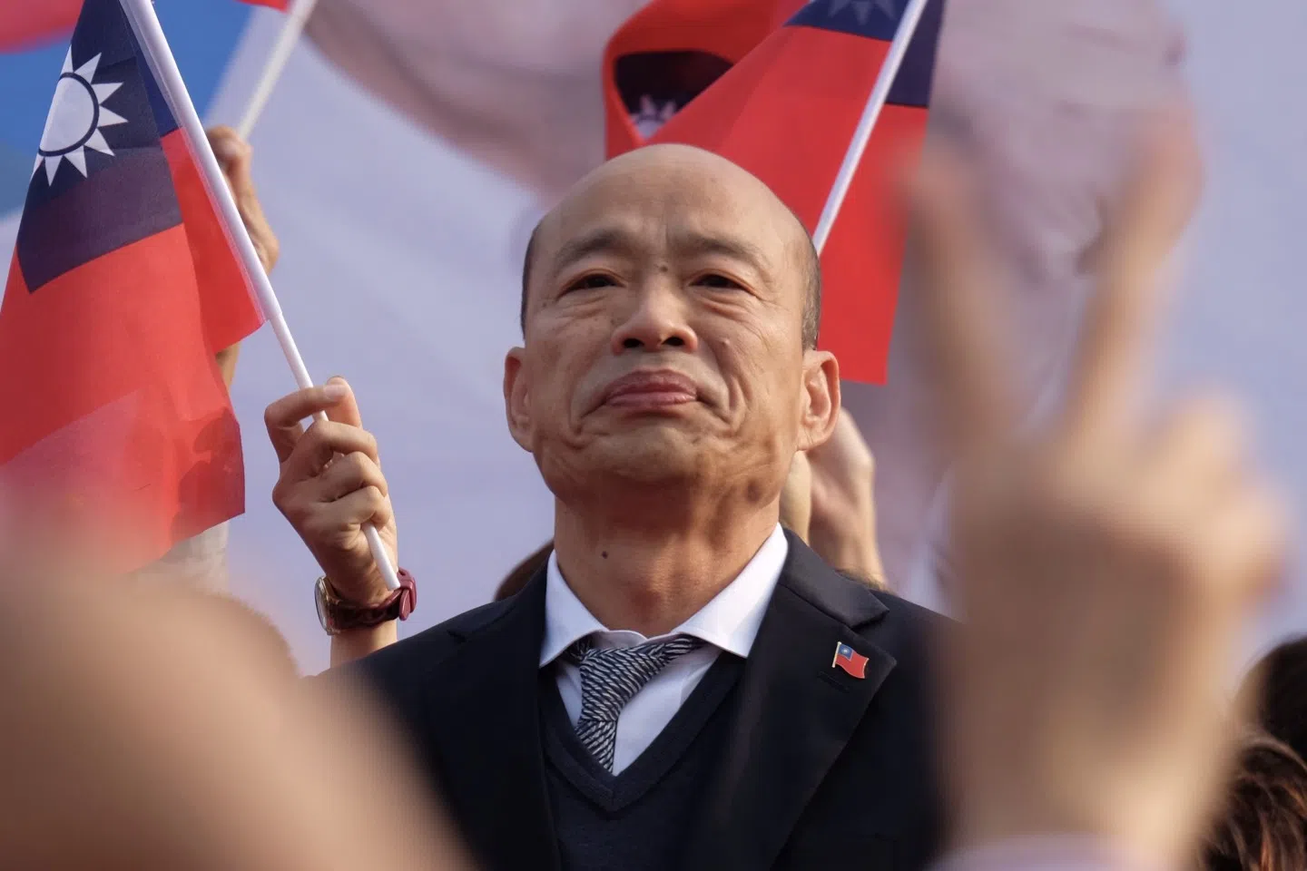 The KMT's Han Kuo-yu is attacked on all fronts. (Sam Yeh/AFP)