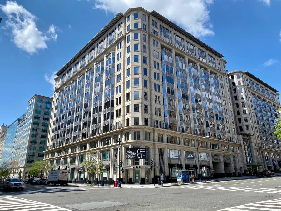 Empty streets are seen amid the coronavirus pandemic on April 15, 2020 as stay at home order has been extended in Washington, DC until May 15. (Daniel Slim/AFP)