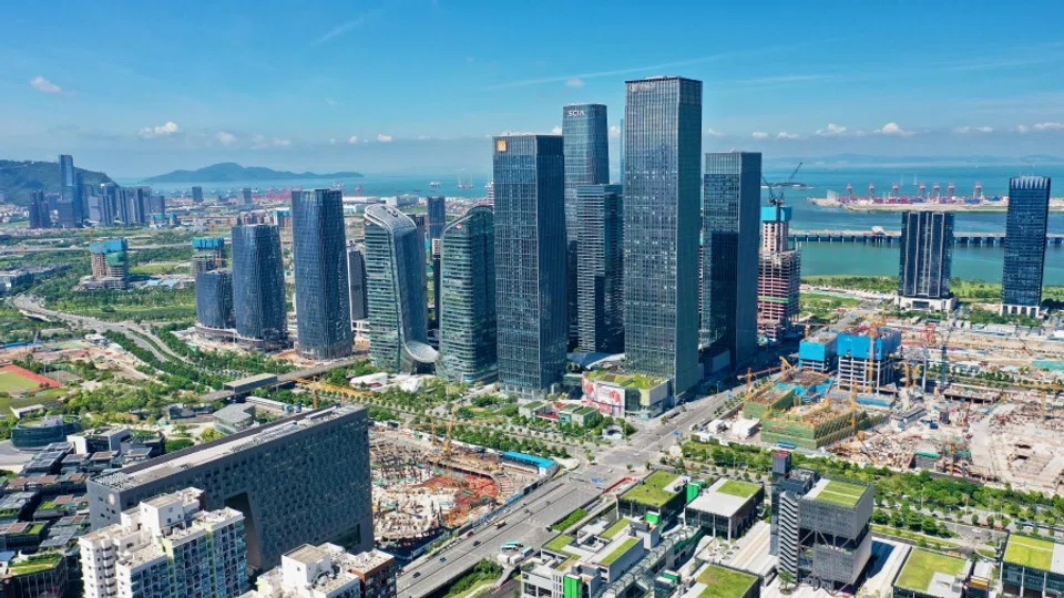 This drone shot taken on 21 August 2021 shows a general view of Shenzhen. (CNS)