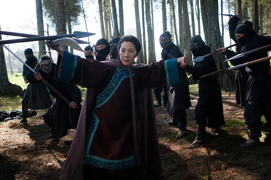 Cinema still from the movie Crouching Tiger, Hidden Dragon: Sword Of Destiny (2016) starring Michelle Yeoh. (Netflix)