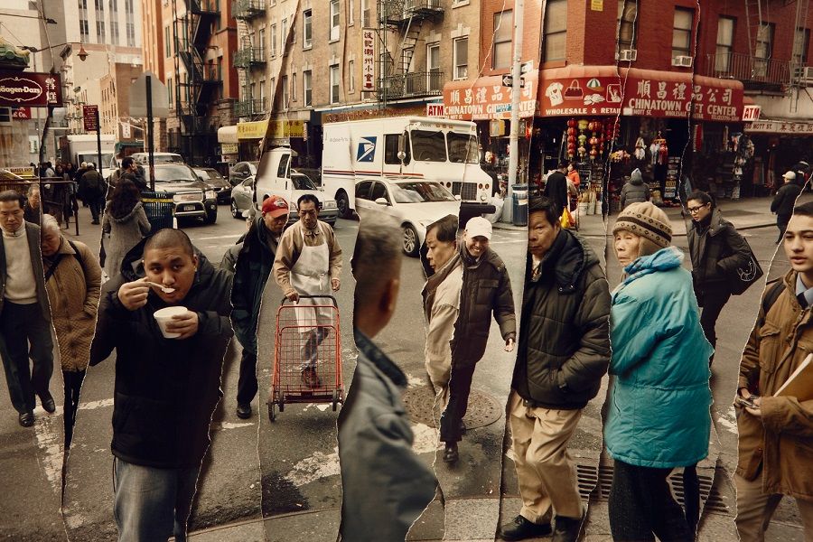 A collage image of New York's Chinatown by Singaporean photographer and artist John Clang. (Photo: John Clang)