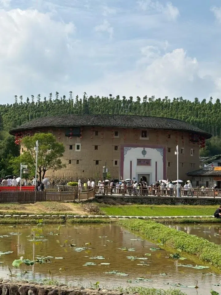 The beautiful scenery of Yunshuiyao tulou in Nanjing county.