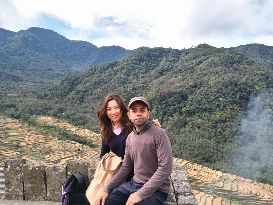 A shot of Shivaji Das and Yolanda Yu taken at Khonoma, Nagaland in 2019. (Photo: Kechangulie Rio)