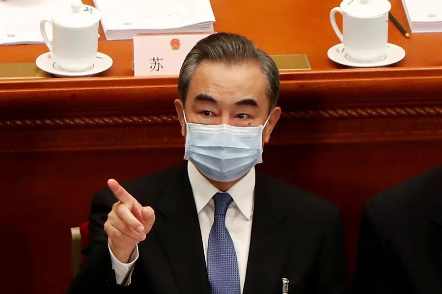 Chinese Foreign Minister Wang Yi attends the opening session of the National People's Congress (NPC) at the Great Hall of the People in Beijing, China, 22 May 2020. (Carlos Garcia Rawlins/File Photo/Reuters)