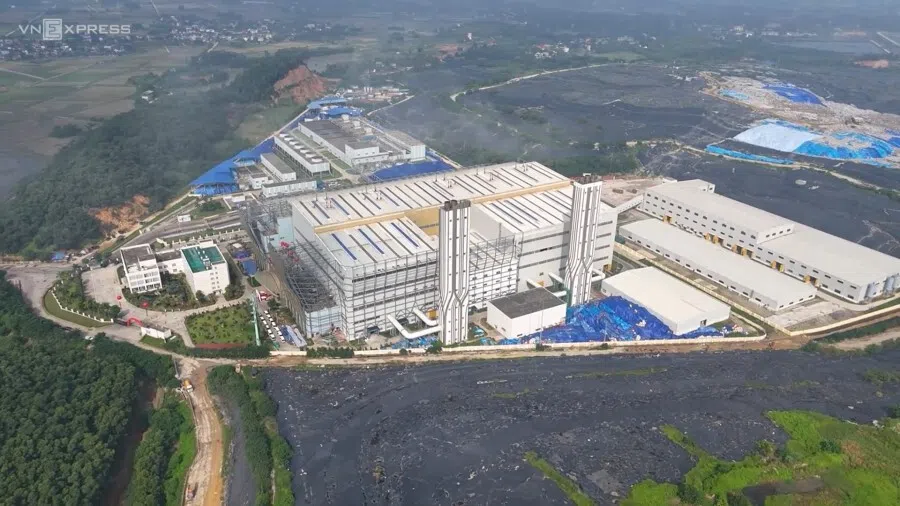 A screen shot from a video showing the Soc Son WtE plant outside Hanoi, the second-largest WtE facility in the world.