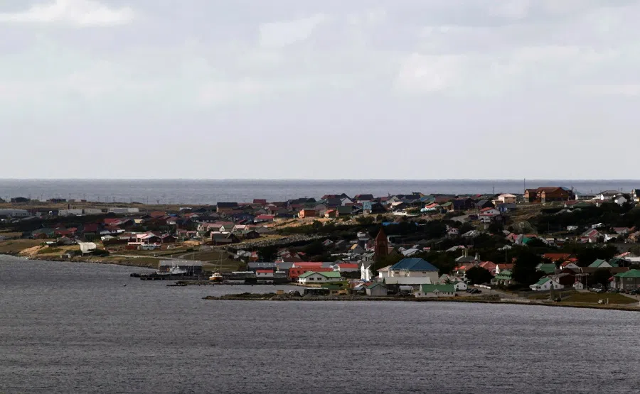 Port Stanley is seen from Wireless Ridge in the Falkland Islands, 12 March 2012. (Marcos Brindicci/File Photo/Reuters)