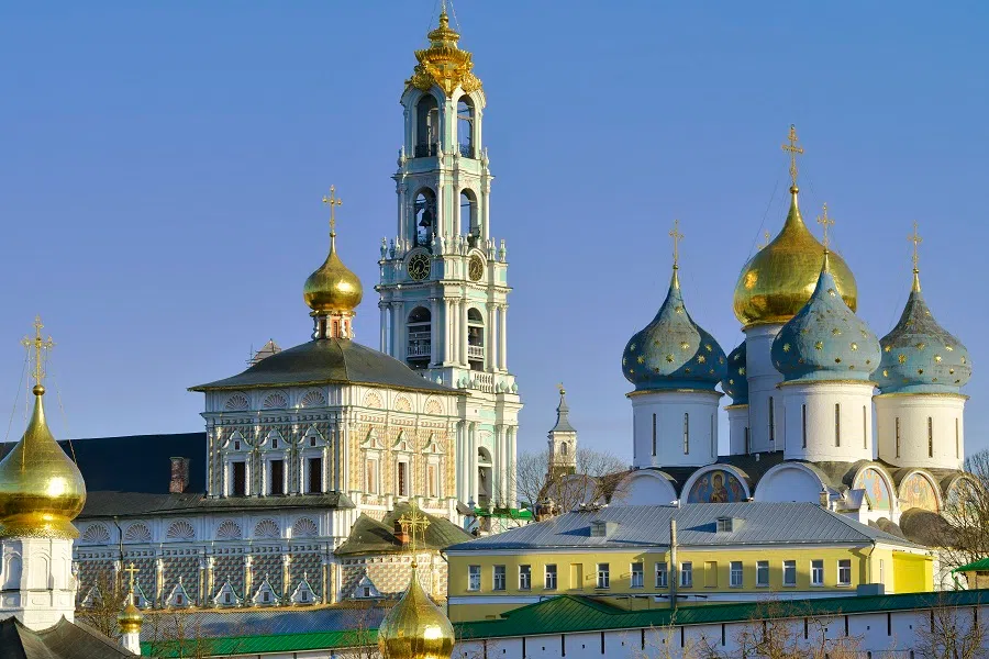 Domes of the Trinity Lavra of St. Sergius. (iStock)