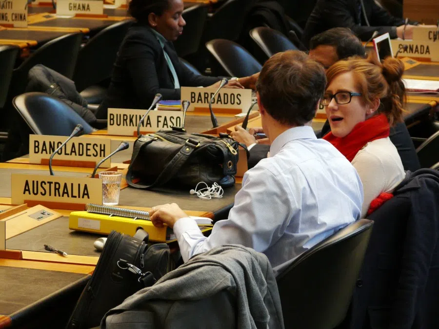Trade representatives at the World Trade Organisation's (WTO) Doha Round held at the WTO headquarters at Centre William Rappard building in Geneva, 29 December 2010. (SPH Media)