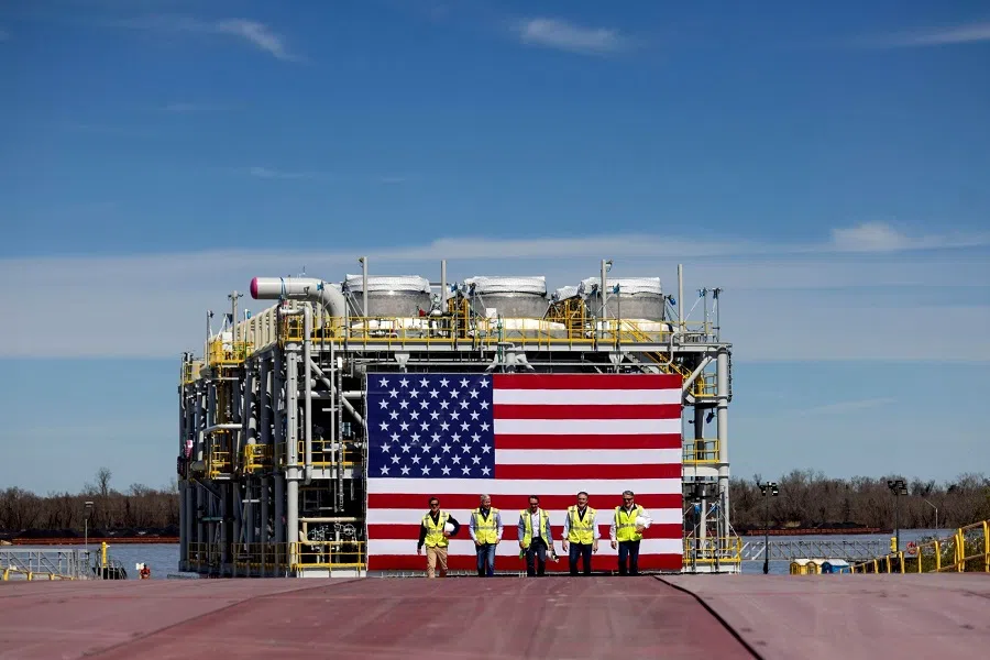 A view of Venture Global Plaquemines liquefied natural gas (LNG) export facility in Port Sulphur, Louisiana, US, on 6 March 2025.