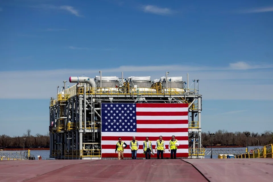 A view of Venture Global Plaquemines liquefied natural gas (LNG) export facility in Port Sulphur, Louisiana, US, on 6 March 2025. (Kathleen Flynn/Bloomberg)