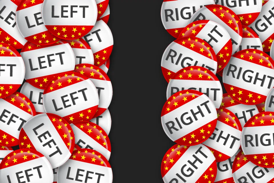 The right-left confrontation in China is growing more polarised. (Image: Jace Yip)