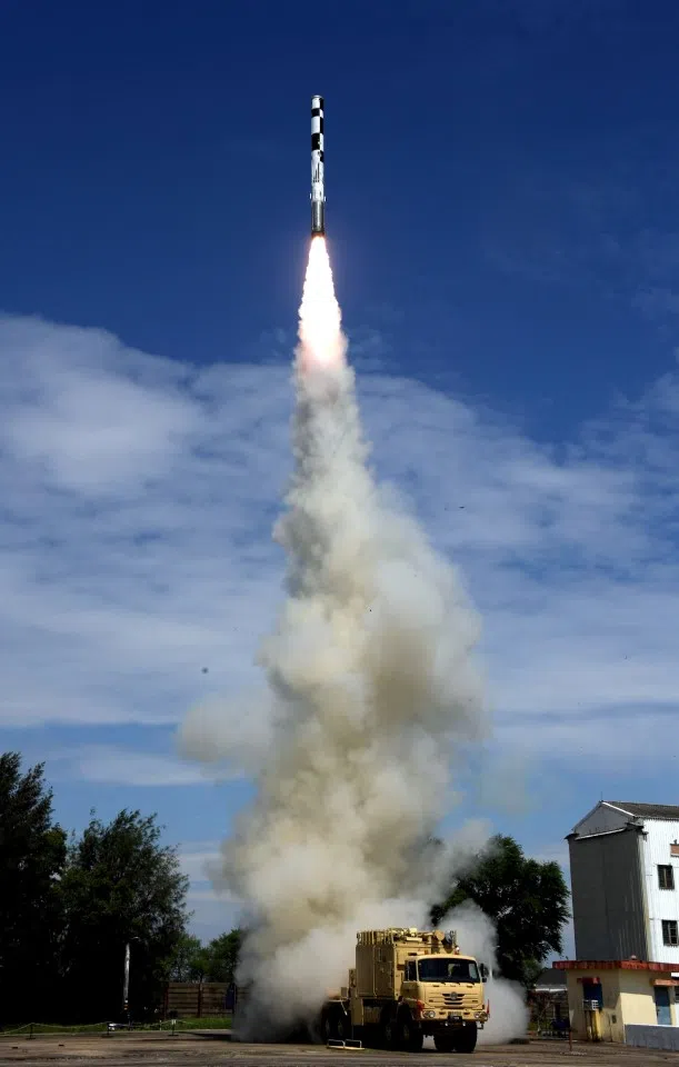 A BrahMos supersonic cruise missile, with major indigenous systems, successfully test fired at Chandipur, in Odisha on 30 September 2019. (Ministry of Defence, India/Wikimedia)
