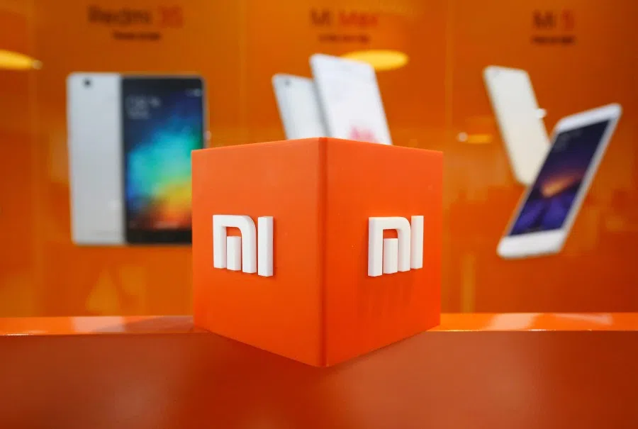 The logo of Xiaomi is seen in Bengaluru, India, 18 January 2018. (Abhishek N. Chinnappa/Reuters)