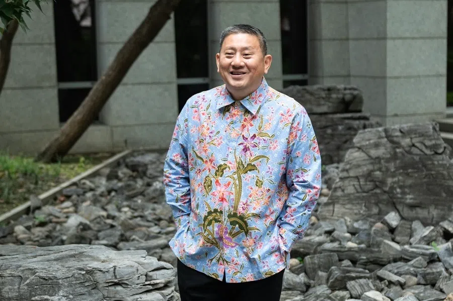 A shot of Singapore’s Ambassador to the People’s Republic of China, Peter Tan, taken on 15 September 2025 at the Embassy of the Republic of Singapore in Beijing.