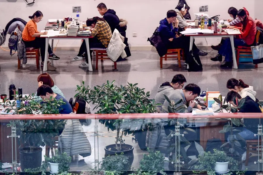 Competition at exams is intense in China. (AFP)