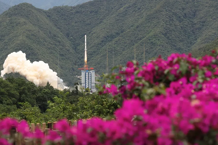 A Long March-2C rocket takes off from Xichang Satellite Launch Center in Sichuan province, China, 22 June 2024.  (CNS via Reuters)