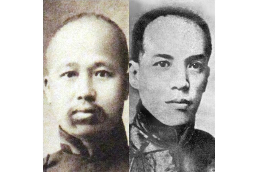 Kang Youwei (1858-1927) and Liang Qichao (1873-1929) were both prominent political thinkers and reformers of the late Qing dynasty, and influential figures in the intellectual development of modern China around the turn of the century. (SPH)