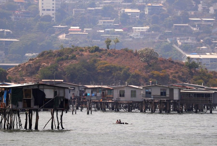 A general view of Port Moresby Harbour, Papua New Guinea, 19 November 2018. (David Gray/Reuters)