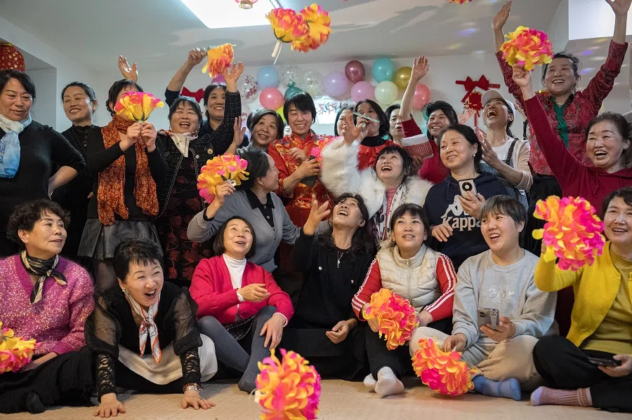 Sister Chen at a celebration in Beijing on New Year’s Day 2025.