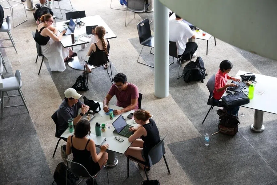 Students at the National University of Singapore, March 2026.