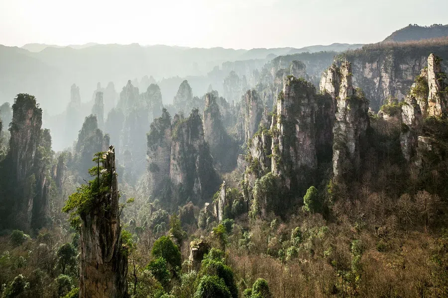The Yuanjiajie scenic spot, within Zhangjiajie National Forest Park, China. (SilkAir)