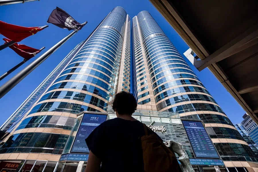 The Exchange Square Complex, which houses the Hong Kong Stock Exchange, in Hong Kong, China, on 22 June 2026.