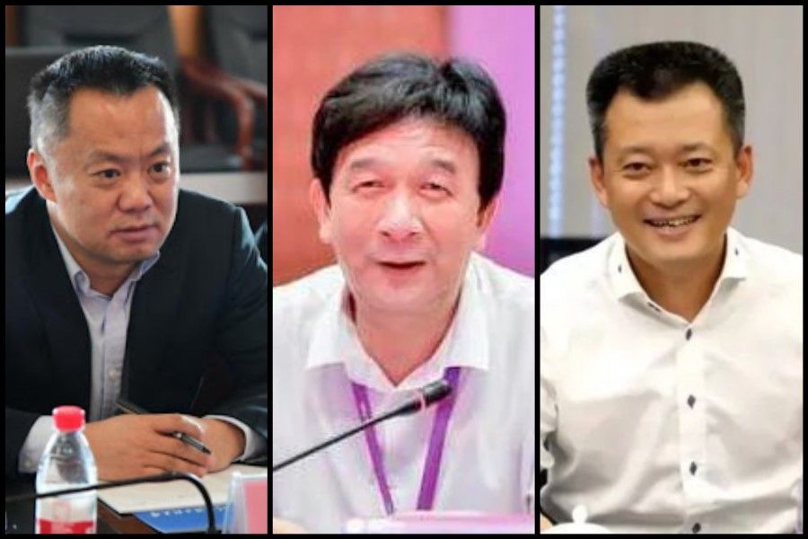 (From left) Gao Songtao, Ding Wenwu and Lu Jun are being formally investigated. (Internet)