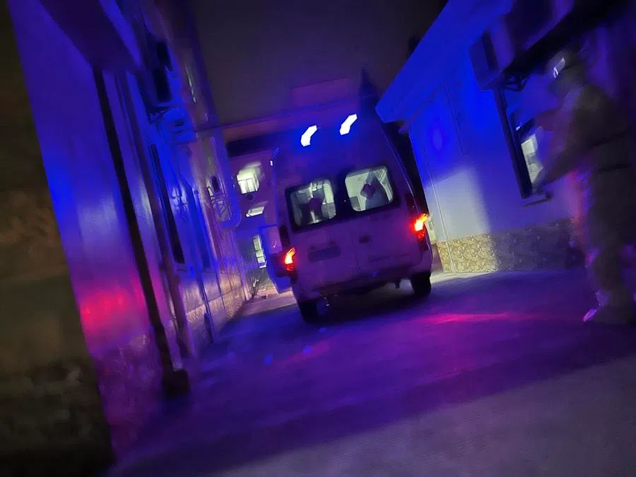 An ambulance used to transport Covid-19 patients in Shanghai, China. (SPH Media)