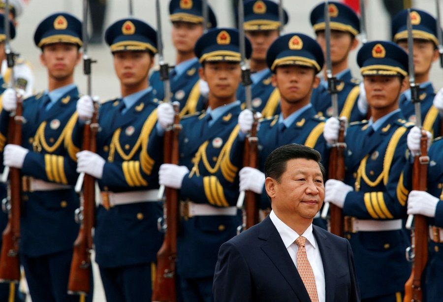 Chinese President Xi Jinping inspects an honour guard at a welcoming ceremony outside the Great Hall of the People in Beijing, China, 22 September 2013. (Kim Kyung-Hoon/File Photo/Reuters)