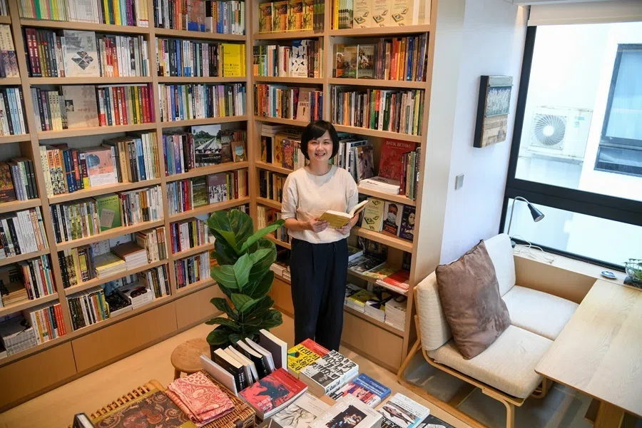 City Book Room owner Tan Waln Ching at her bookstore on 8 June 2022.