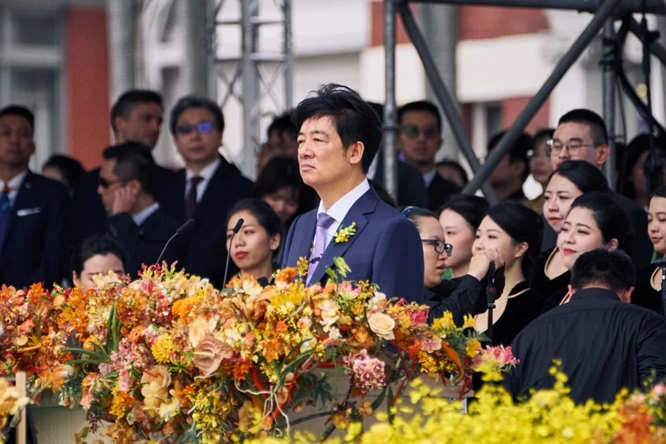  Lai Ching-te, Taiwan’s president, during his inauguration ceremony at the Presidential Palace in Taipei, Taiwan, on 20 May 2024.  (An Rong Xu/Bloomberg)