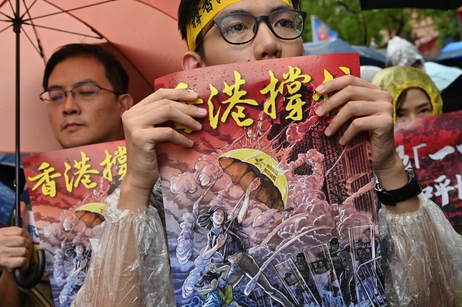 Hong Kong youth protesters think they can count on external support. But can they really? (Sam Yeh/AFP)