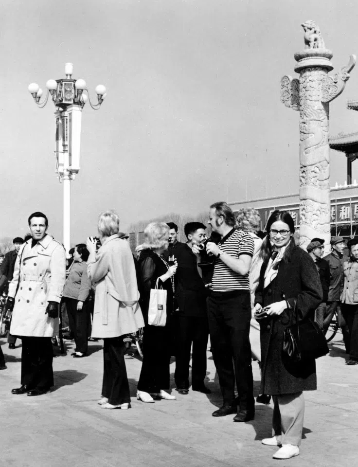 In the early 1980s, American tourists visited Beijing, and the openness of communist China sparked widespread interest among Westerners.