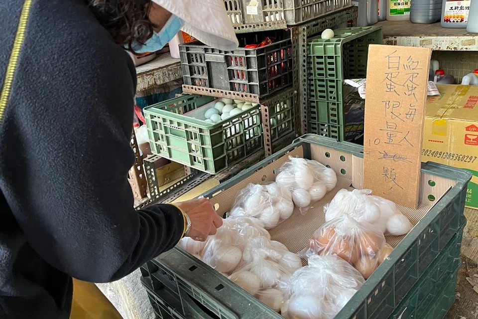 Only ten eggs per person at a time at this grocery store. (CNS)