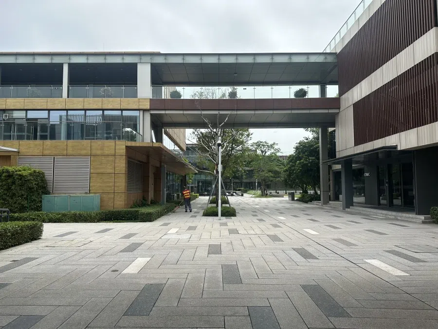 Human traffic in Qianhai is low. (SPH Media)
